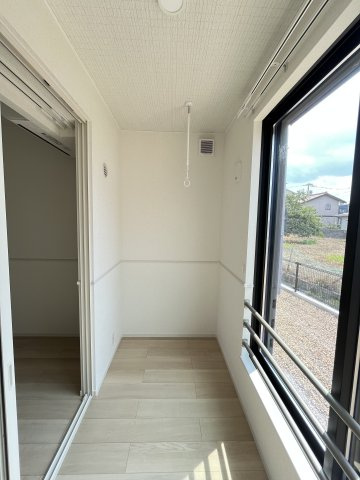 ヒカルサ境港外江町ウエストⅡのバルコニー