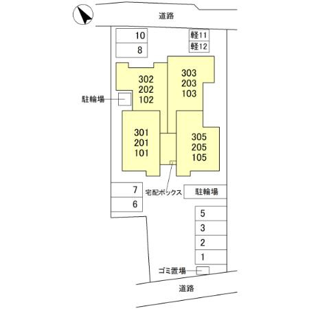 パノフグランデの区画図