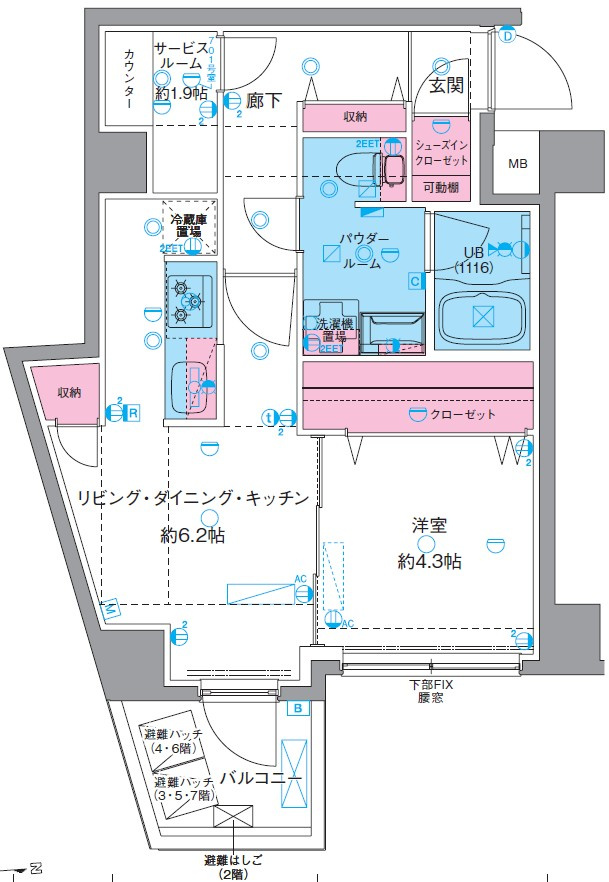 GENOVIA東向島Ⅳの間取り
