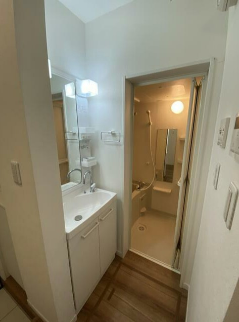 川崎市多摩区東三田１丁目のアパートの洗面所