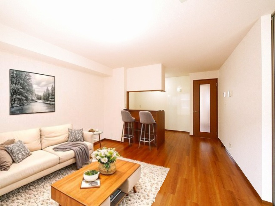 サンハイム　壱番館の居間・リビング|CGで家具等を配置したもので家具等は含まれません