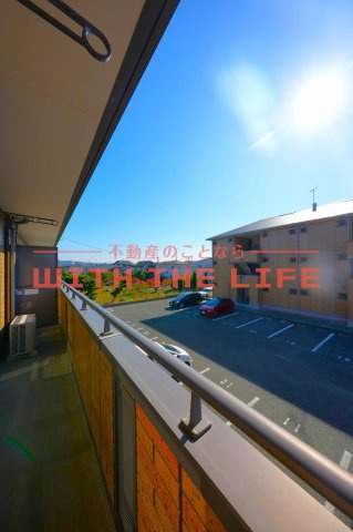 リーベ【10，000円キャッシュバック対象物件】のバルコニー|落ち着いた時間を過ごせるバルコニーです