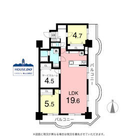 駅近！5階南東角住戸！上前津中央マンションの間取り