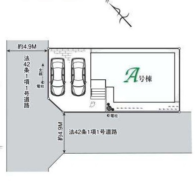 新築一戸建て 入間市高倉の区画図
