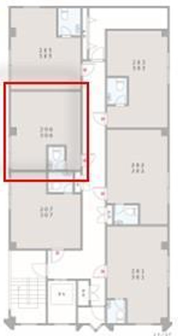 大阪市中央区千日前２丁目の店舗一部の間取り