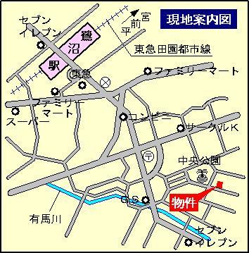 メゾン有馬の地図|駅からの道案内