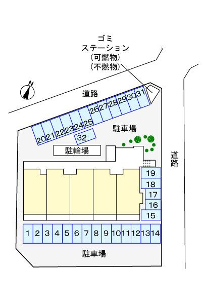 ベル　グリシーヌ　　刈谷市近郊の賃貸はクラスホーム刈谷店の駐車場