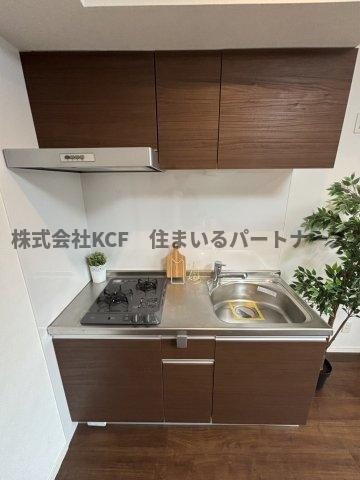 Cherim試験場前Ⅰのキッチン|コンパクトなキッチンで掃除もラクラク