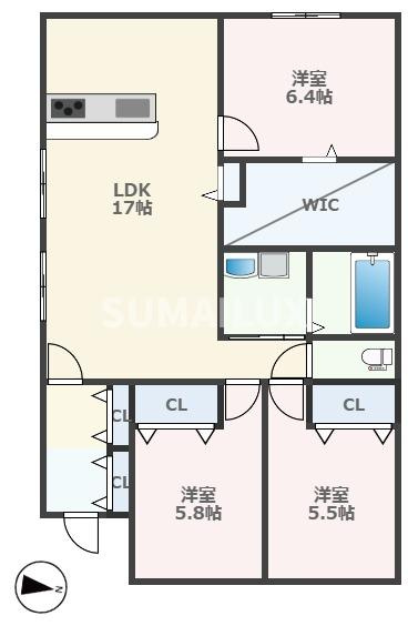 ベル・フルール花園の間取り