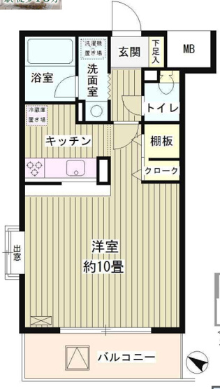 【間取り】 | クリア・パル上用賀