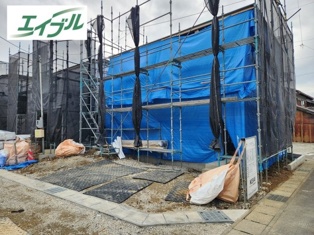 小牧市大字東田中　新築戸建　１号棟の外観|味岡駅　徒歩９分。商業施設充実。
小・中学校近く。