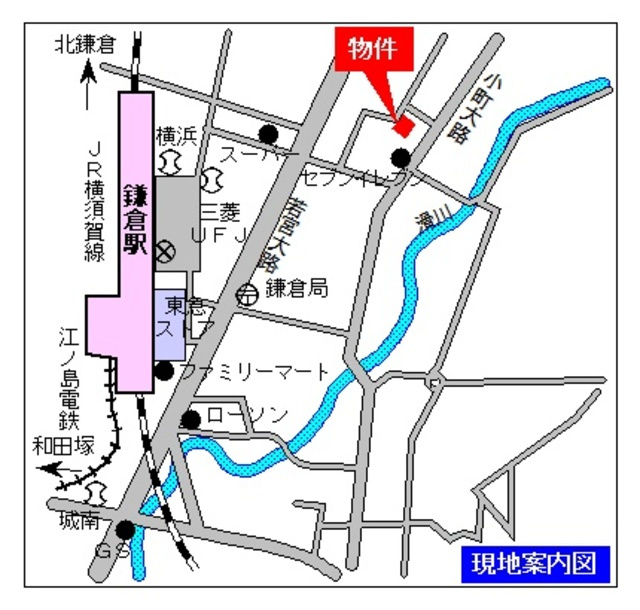 シャローヒルズ小町の地図