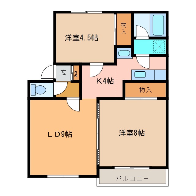 メゾンドールウエストの間取り