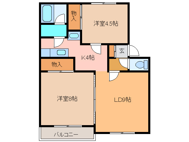 メゾンドールウエストの間取り