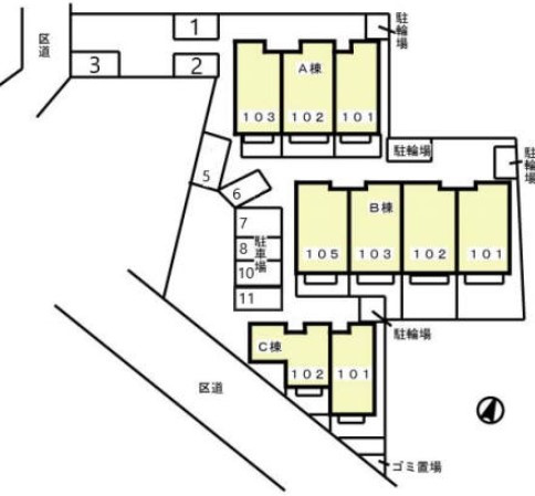 マリーコートの玄関