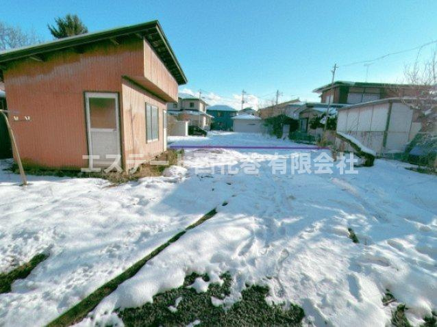 石鳥谷好地第7地割貸家の庭|植栽は伐根予定です（3月）