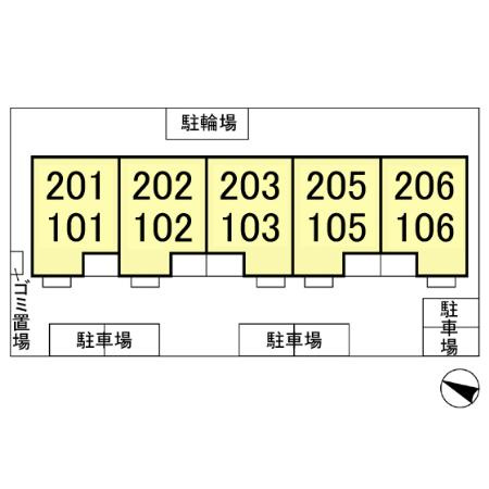 メゾンアサヒの区画図