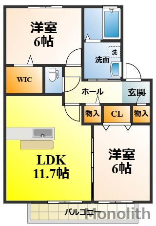 サニーコートMの間取り