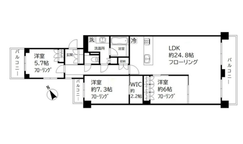 テラス本八幡の間取り