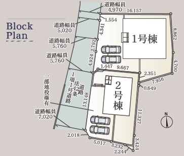 【区画図】 | クレイドルガーデン宇部市松崎町 第１（２号棟）