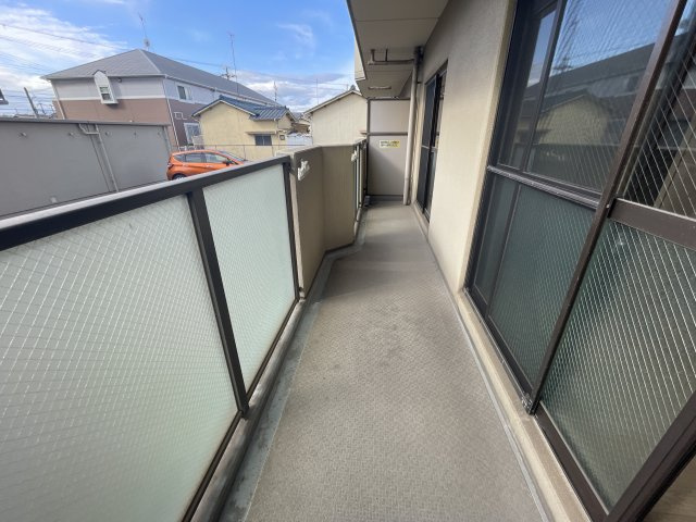 ECLARGE　B棟のバルコニー