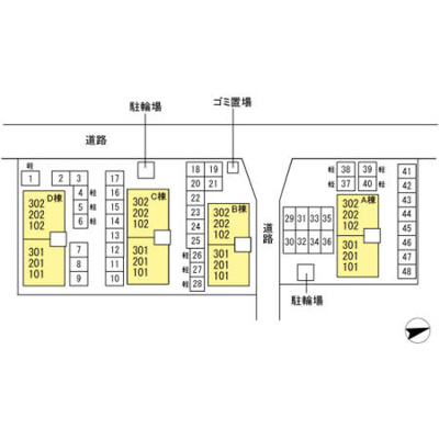 【区画図】 | ランロードＣ棟