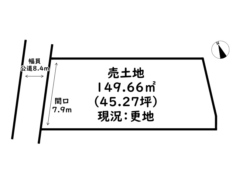 姫路市花田町加納原田/売土地の土地図