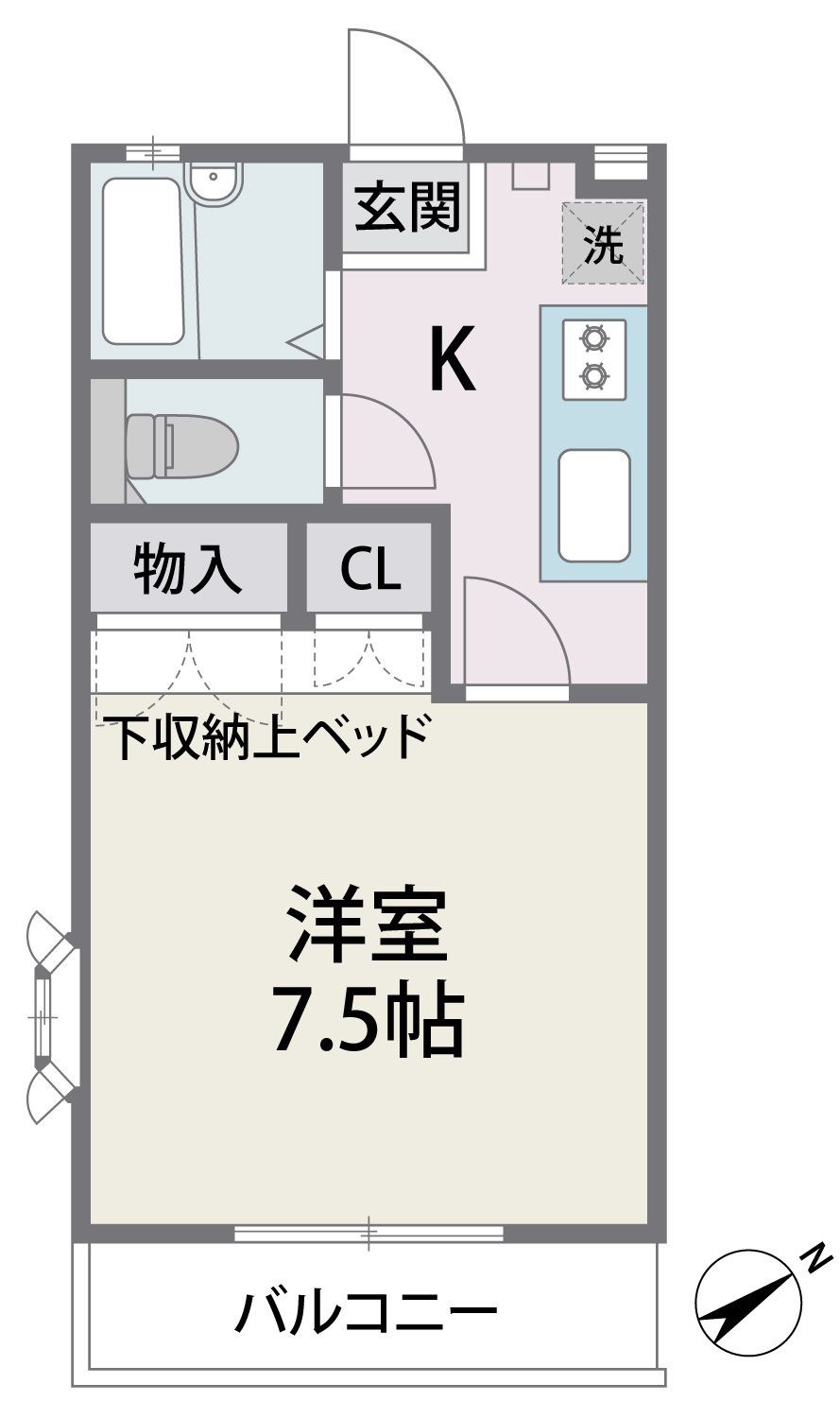 タウンハウス6番館の間取り