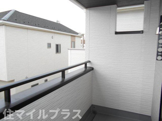 【バルコニー】 | 郡山市芳賀3丁目新築一戸建て9棟 | 陽当たり良好なバルコニーです