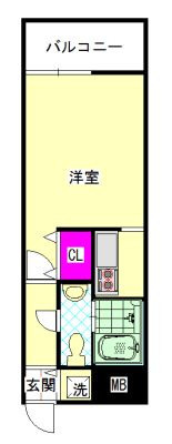 エステートモア・博多公園通りの間取り