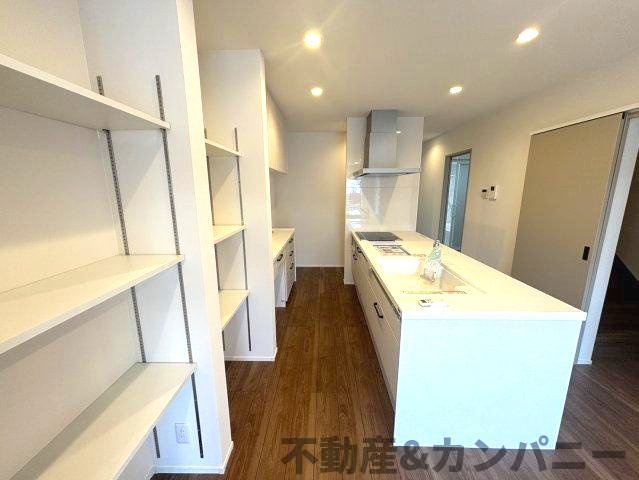土居田町の新築のおうち　松山市土居田町新築戸建のキッチン|キッチンでお料理をお楽しみください