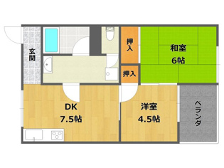 ベル武庫之荘の間取り