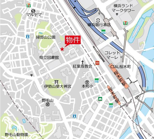 ＫＤＸレジデンス横濱紅葉坂の地図