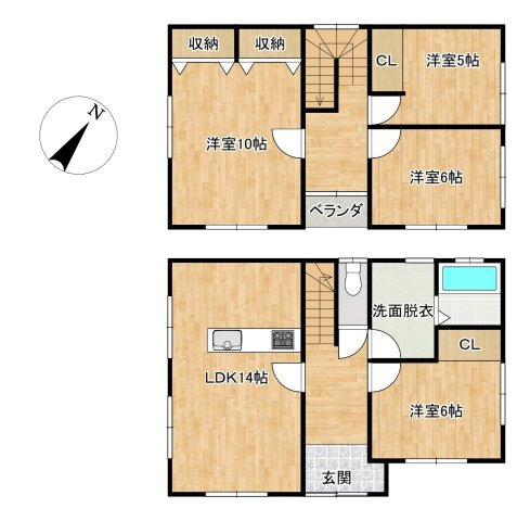三戸郡三戸町大字梅内字蕨久保の間取り|【リフォーム後】リフォーム後間取り図です。