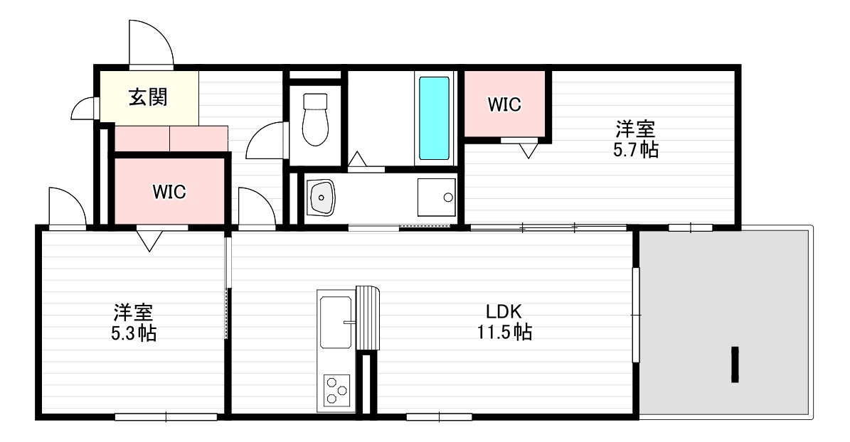 ナティ　サウスの間取り
