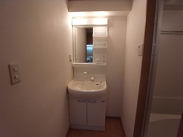 ブリックハウスの洗面所