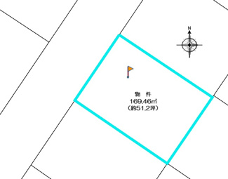 【土地図】 | 彦根市大薮町51坪土地