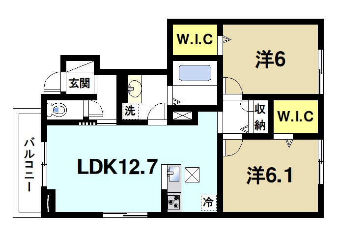 サニーヒロⅡの間取り