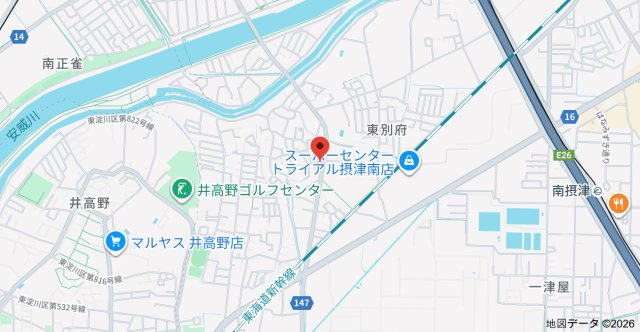 センターコートの地図