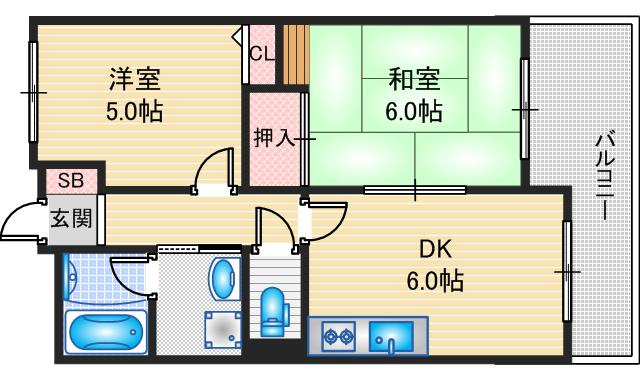 センターコートの間取り