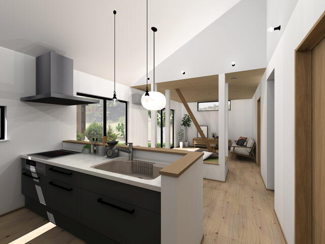 宇都宮市宝木町2丁目　3ＳＬＤＫ　中古住宅のキッチン