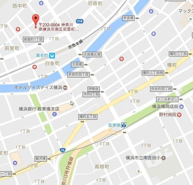ソナーレ横浜の地図
