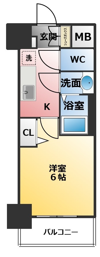 メイクスアート上前津Ⅵの間取り