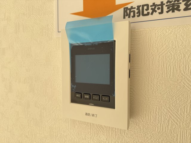 川越市笠幡第44　新築一戸建て　1号棟の防犯設備|モニター付きインターホン