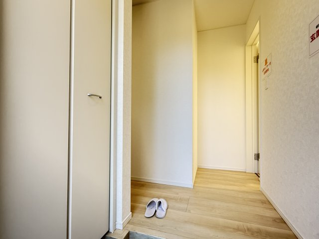 川越市笠幡第44　新築一戸建て　1号棟の玄関|毎日通る玄関はこちらです