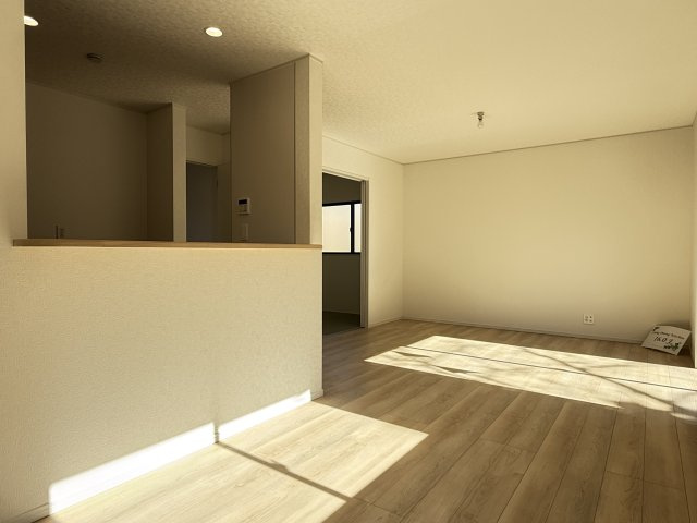 川越市笠幡第44　新築一戸建て　1号棟の居間・リビング|使いやすい居間です