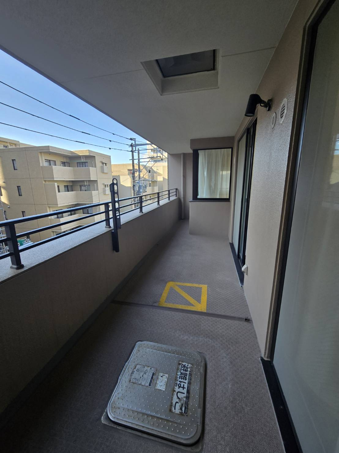 ロイヤルマンション大濠セーヌのバルコニー