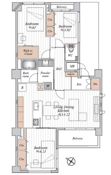 ★仲介手数料無料★グランドメゾン不動前（南東角住戸・吹き抜け・ロングポーチ付き　）