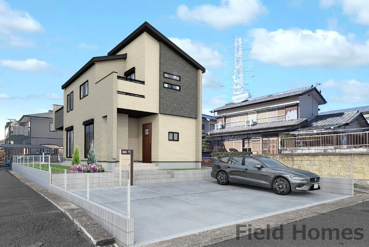 平塚市河内新築戸建て　１号棟の外観パース|外観イメージ「平塚市河内新築戸建て　1号棟」