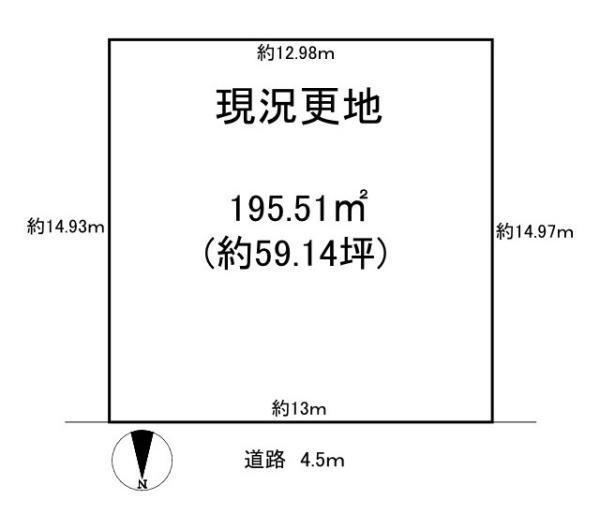 橿原市山之坊町の売地